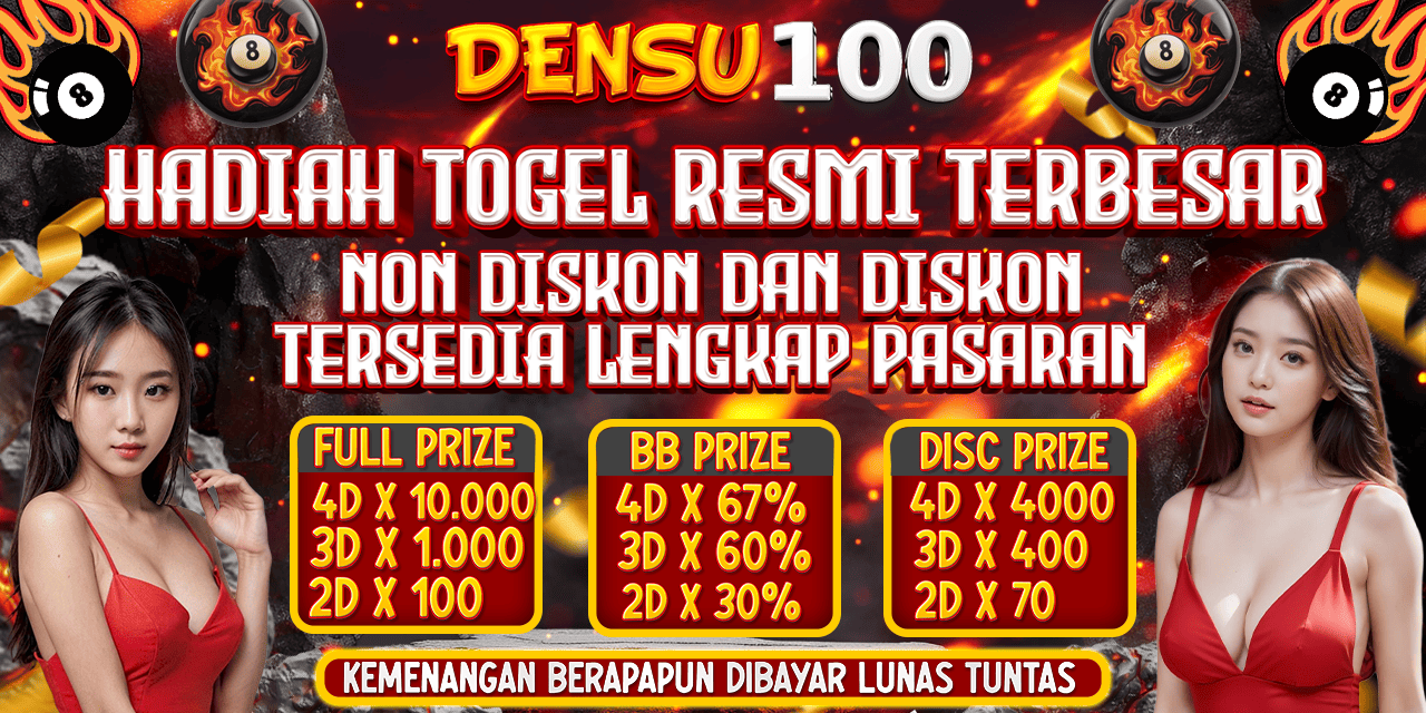 DENSU100 HADIAH TOGEL TERBESAR